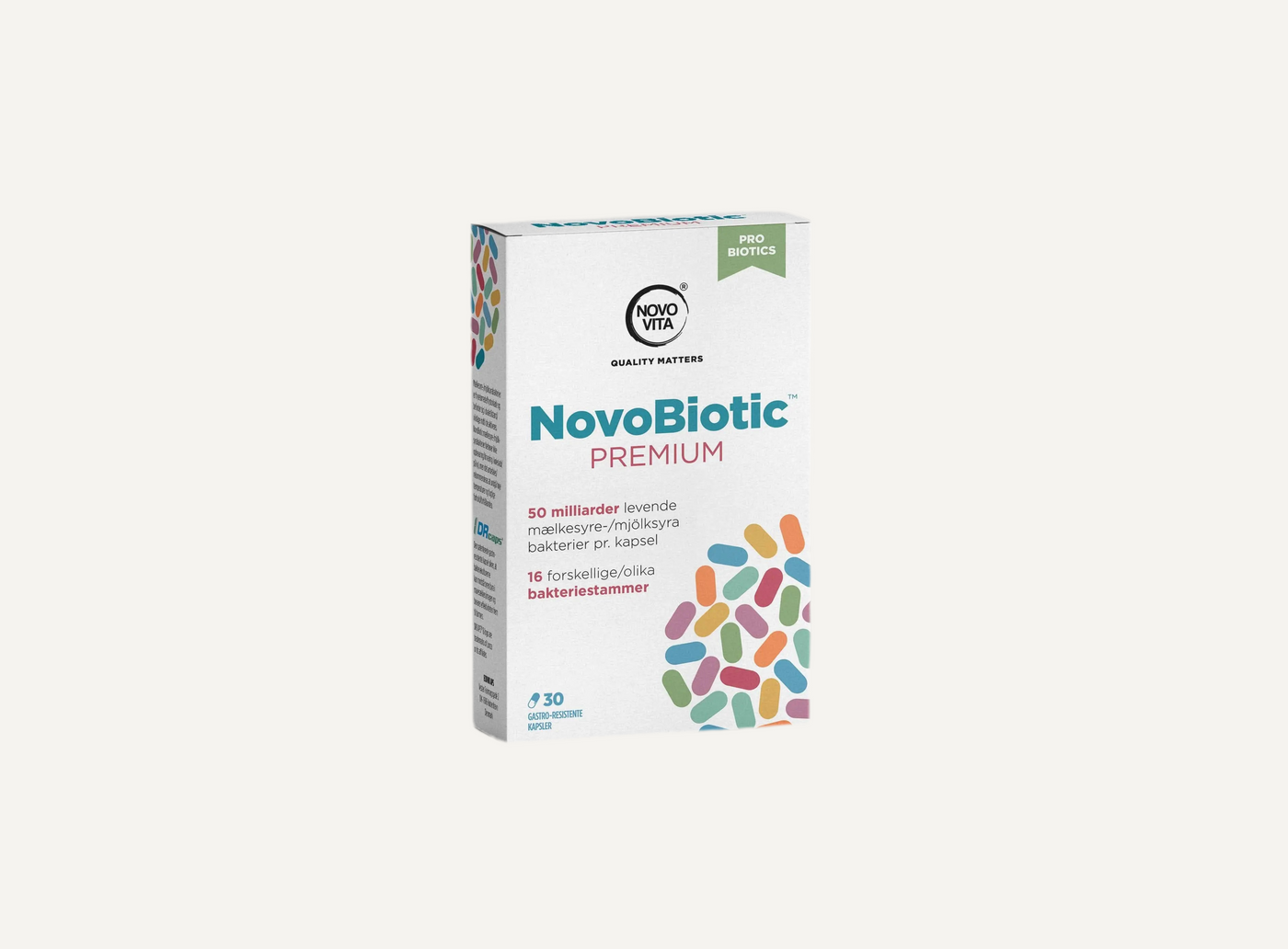 NovoBiotic Premium™ Kosttilskud : 30 kapsler Novo Vita