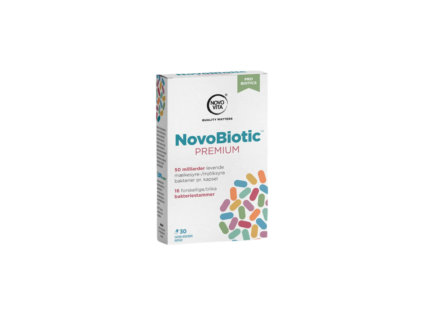 NovoBiotic Premium™ Kosttilskud : 30 kapsler Novo Vita